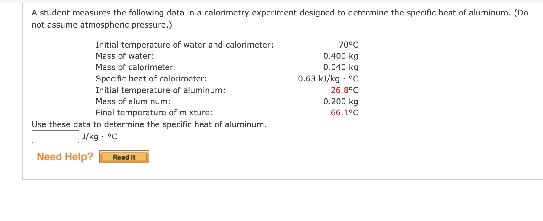 Solved A student measures the following data in a