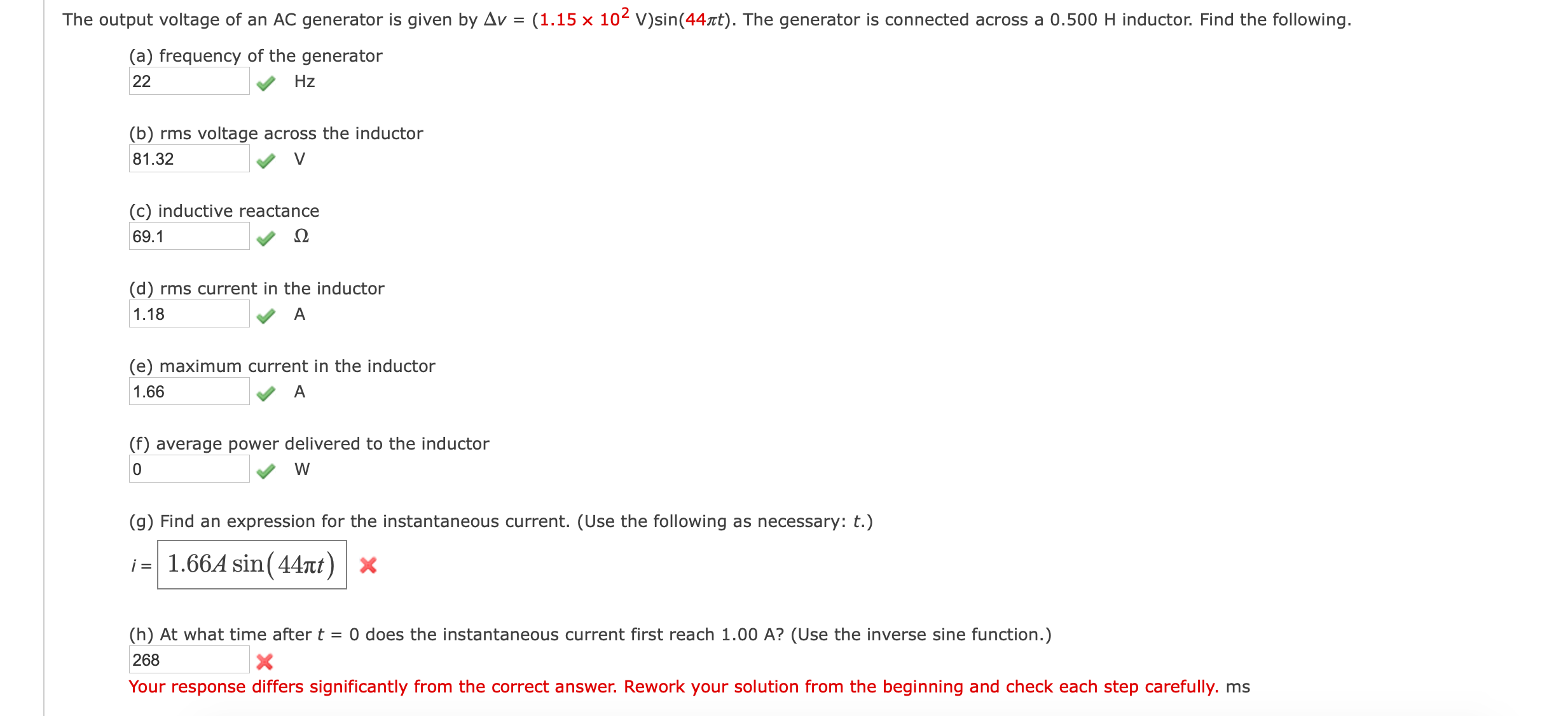 Solved (a) Calculate the impedance of the circuit. Your Circuit Diagram