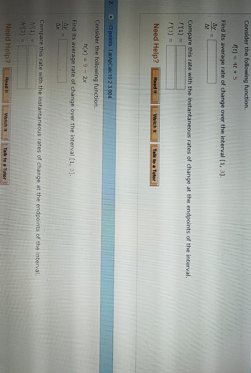 Solved Consider the following function f(t) 4t + 5 Find its | Chegg.com