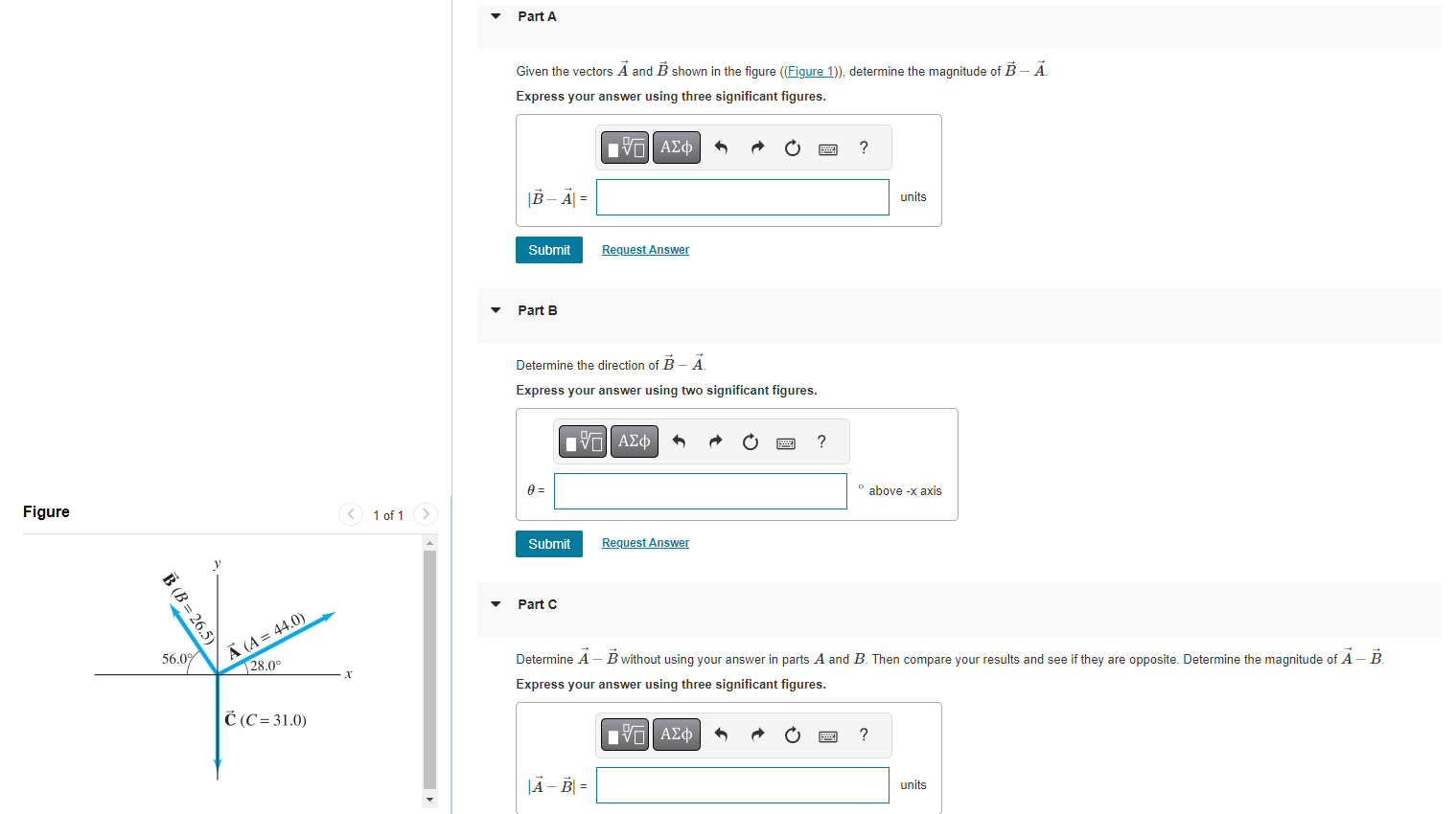 Solved Given The Vectors A And B Shown In The Figure | Chegg.com