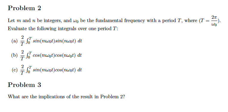 Solved Problem 2 27 ولا Let M And N Be Integers, And Wo Be | Chegg.com