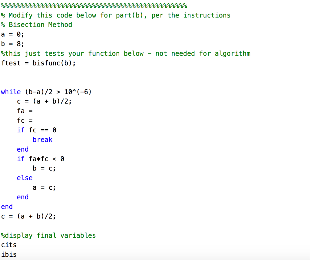 Solved B) Below, You Will Find Code That Applies The | Chegg.com