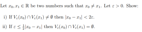 Solved Let 10, 11 € R be two numbers such that to + 11. Let | Chegg.com