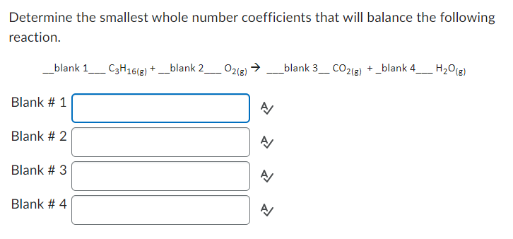 Solved Determine The Smallest Whole Number Coefficients That | Chegg.com