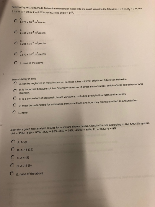 Solved Refer to Figure 1 (attached). Determine the flow per | Chegg.com