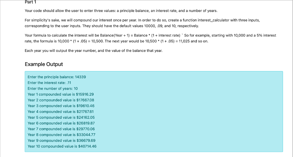 Solved Your code should allow the user to enter three | Chegg.com