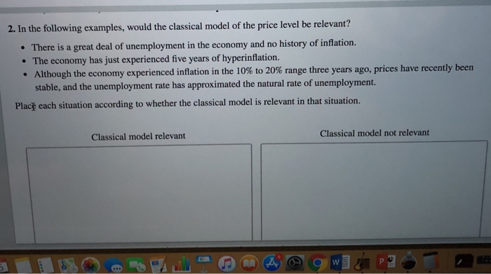 Solved 2. In the following examples, would the classical | Chegg.com