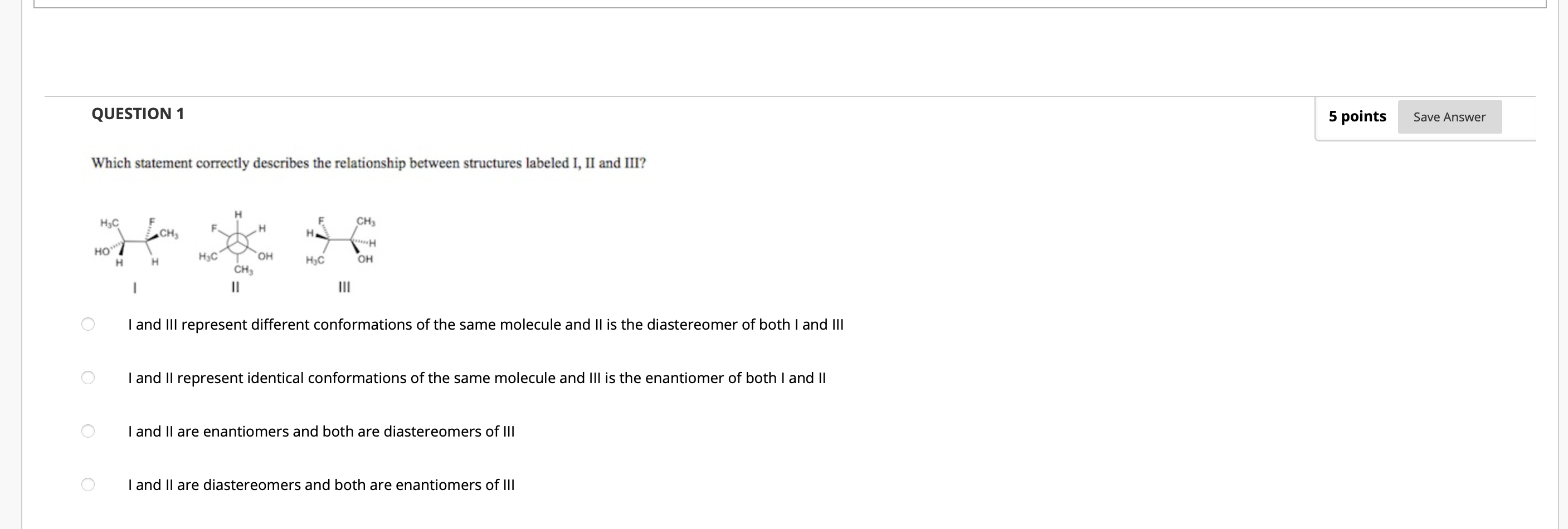 Solved QUESTION 1 5 points Save Answer Which statement | Chegg.com