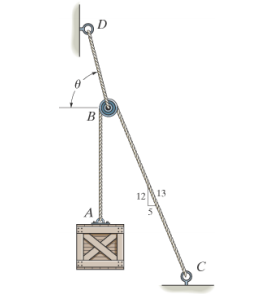 Solved The cords ABC and BD can each support a maximum load | Chegg.com