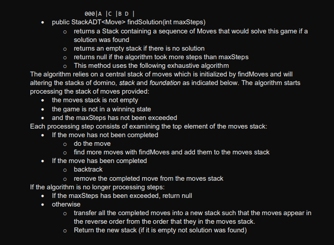 Solved solve DomSolitaire.java In this assignment, you are | Chegg.com
