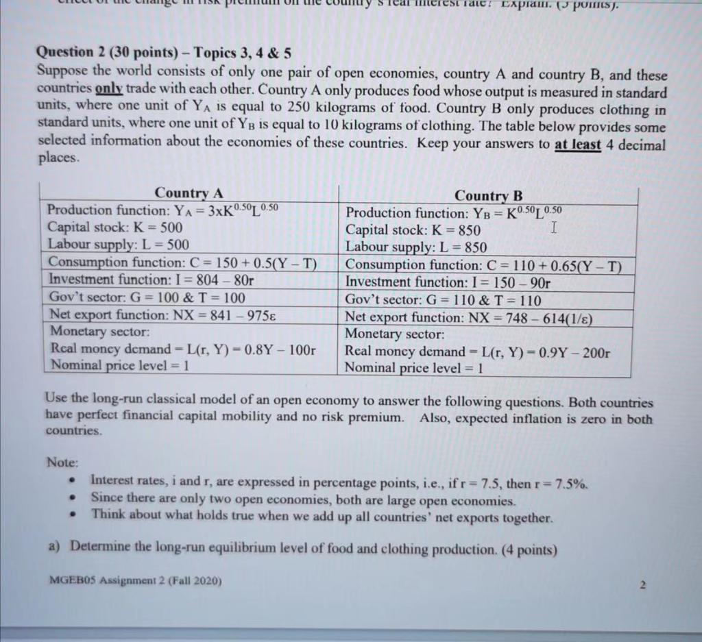 Teiestate Lapral Pommes Question 2 30 Points Chegg Com