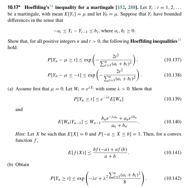 10 17 Hoeffding S 14 Inequality For A Martingale Chegg Com