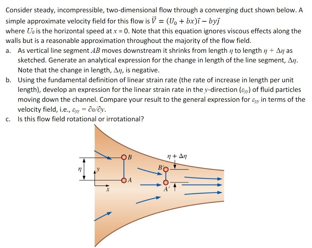 Solved Consider Steady, Incompressible, Two-dimensional Flow | Chegg.com