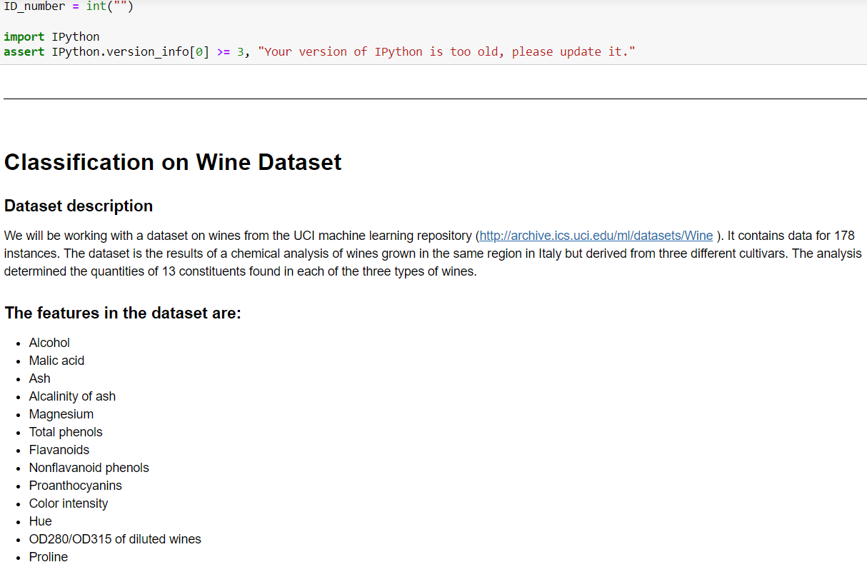 Uci machine learning repository hot sale wine