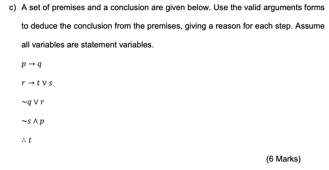 Solved B) Use Logical Equivalence Theorem To Verify The | Chegg.com