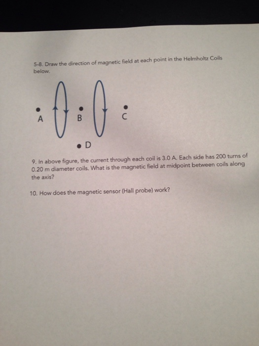 Solved PreLab Report Fields of Helmholtz Coils The