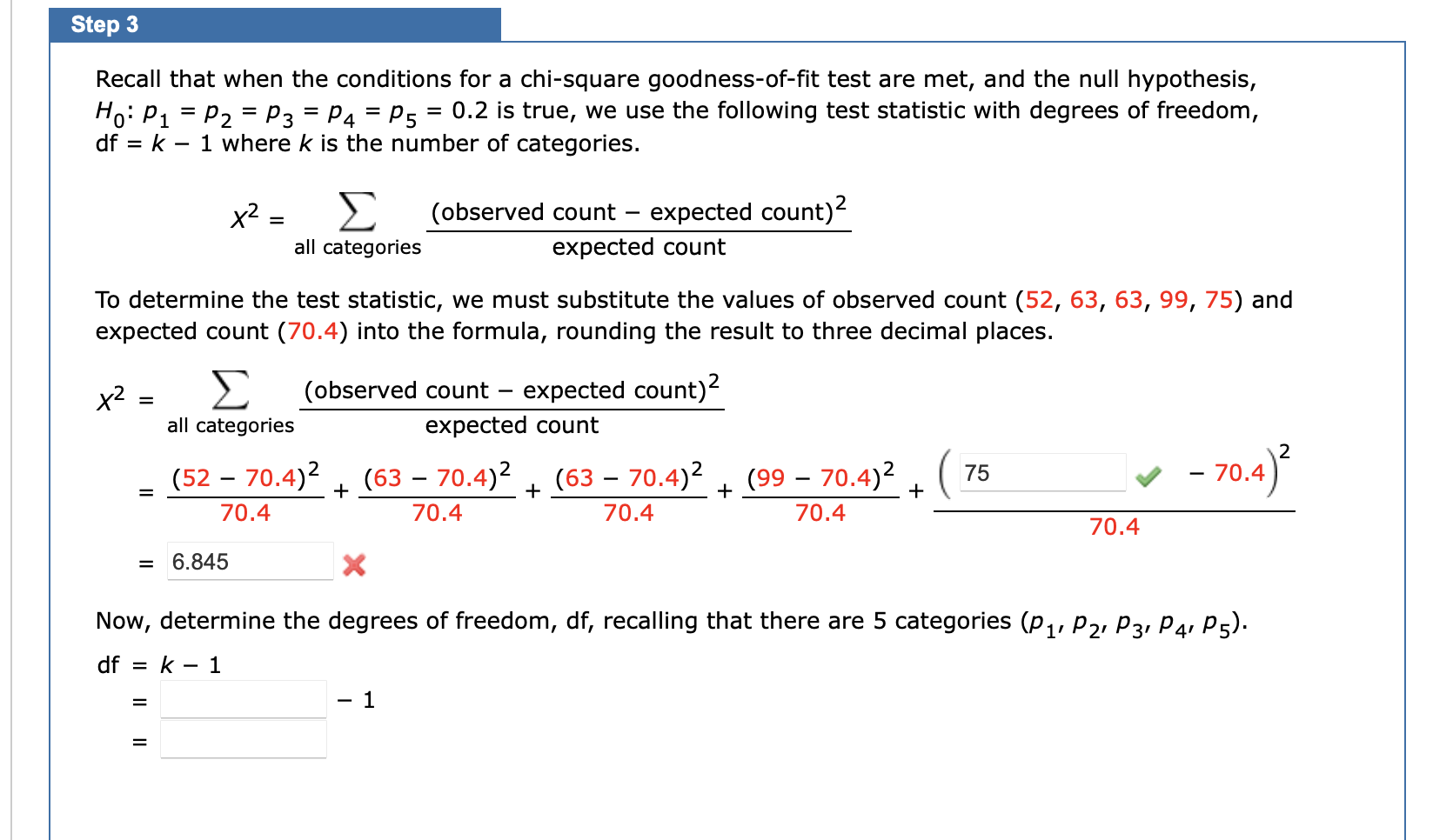 Solved Step 3 Recall That When The Conditions For A Chegg Com