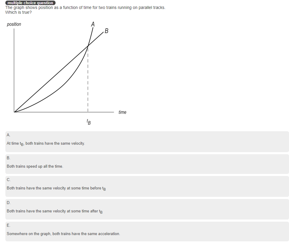 Solved multiple choice question The graph shows position as | Chegg.com