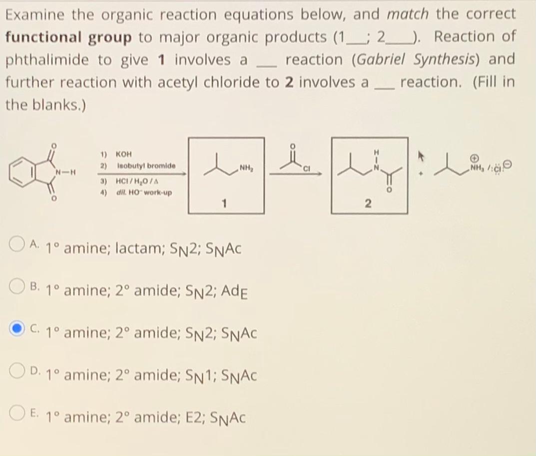 Solved Examine The Organic Reaction Equations Below, And | Chegg.com