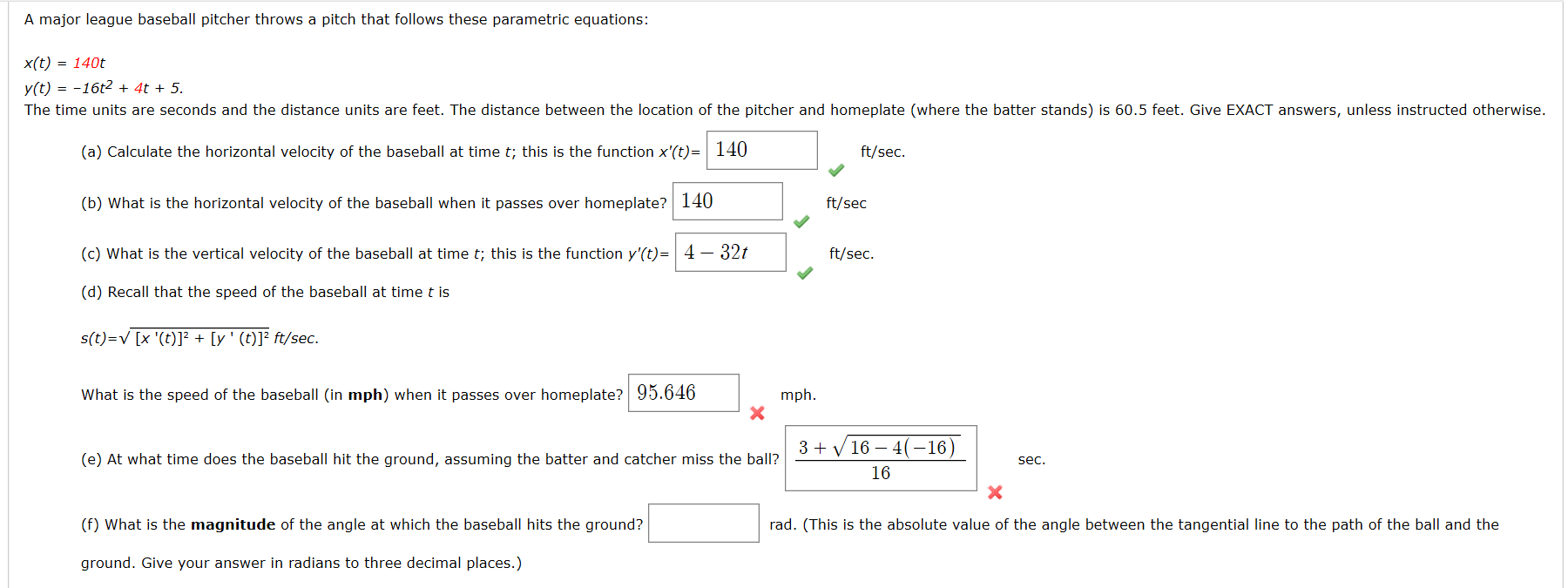 Solved A major league baseball pitcher throws a pitch that