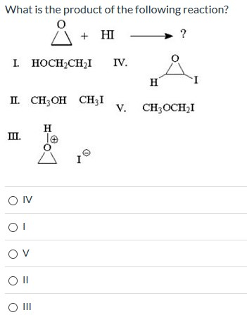 Solved What Is The Product Of The Following Reaction A Chegg Com