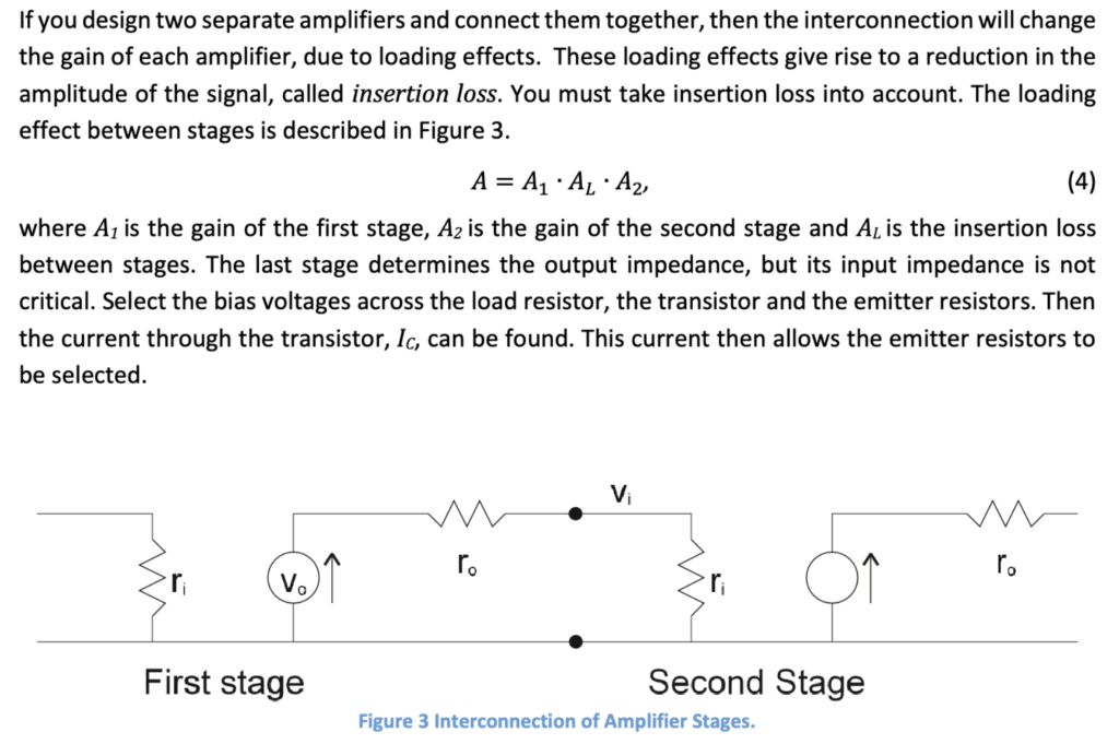 I need help creating a 2 stage BJT amplifier. the | Chegg.com