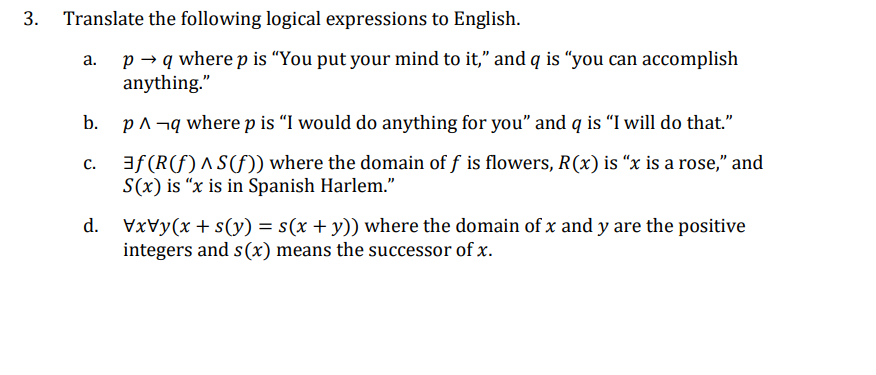 solved-3-translate-the-following-logical-expressions-to-chegg