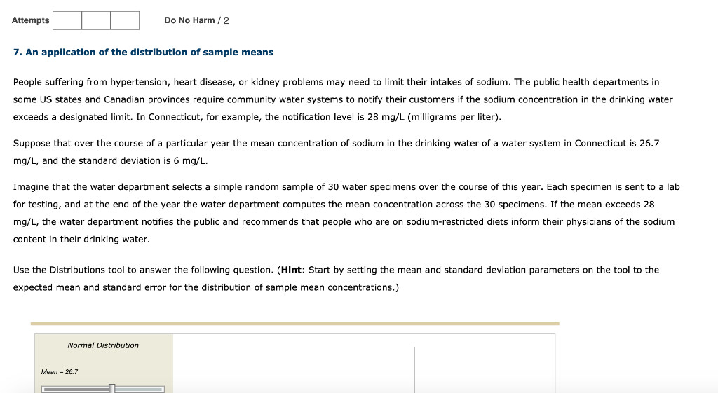 Solved Attempts Do No Harm / 2 7. An application of the | Chegg.com