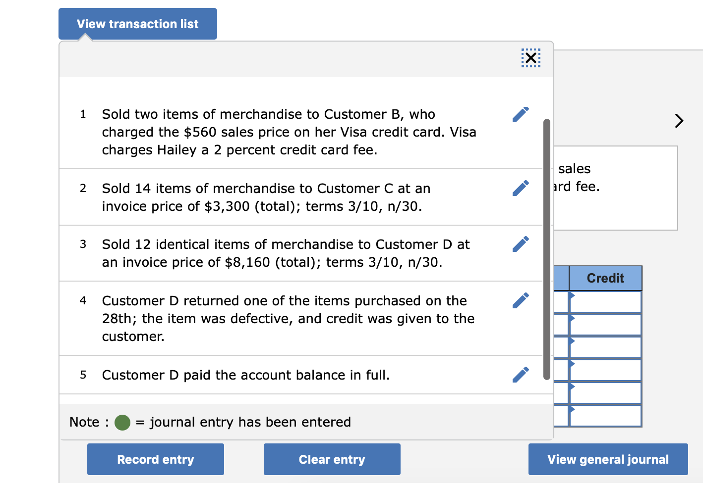 Solved The following transactions were selected from among | Chegg.com