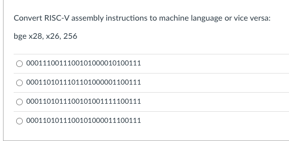 Solved Convert RISC-V assembly instructions to machine | Chegg.com