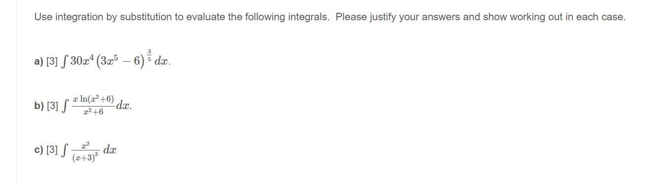 Solved Use Integration By Substitution To Evaluate The | Chegg.com