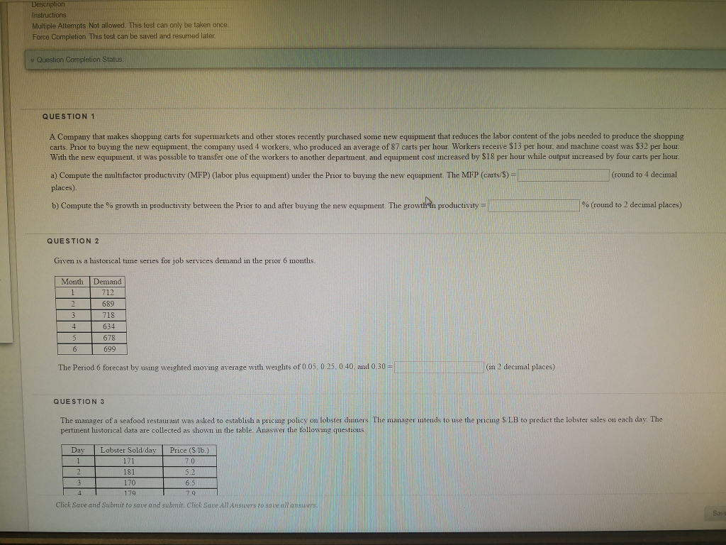 Solved 699 The Period 6 forecast by using weighted moving | Chegg.com