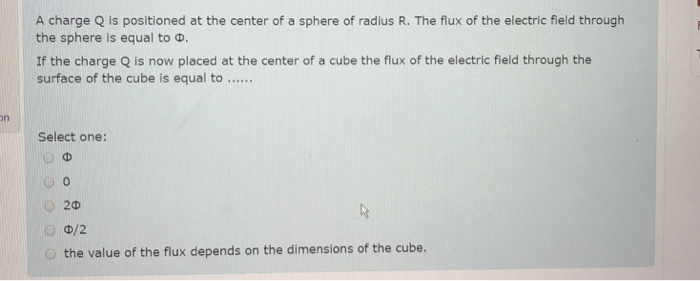 Solved A charge Q is positioned at the center of a sphere of | Chegg.com