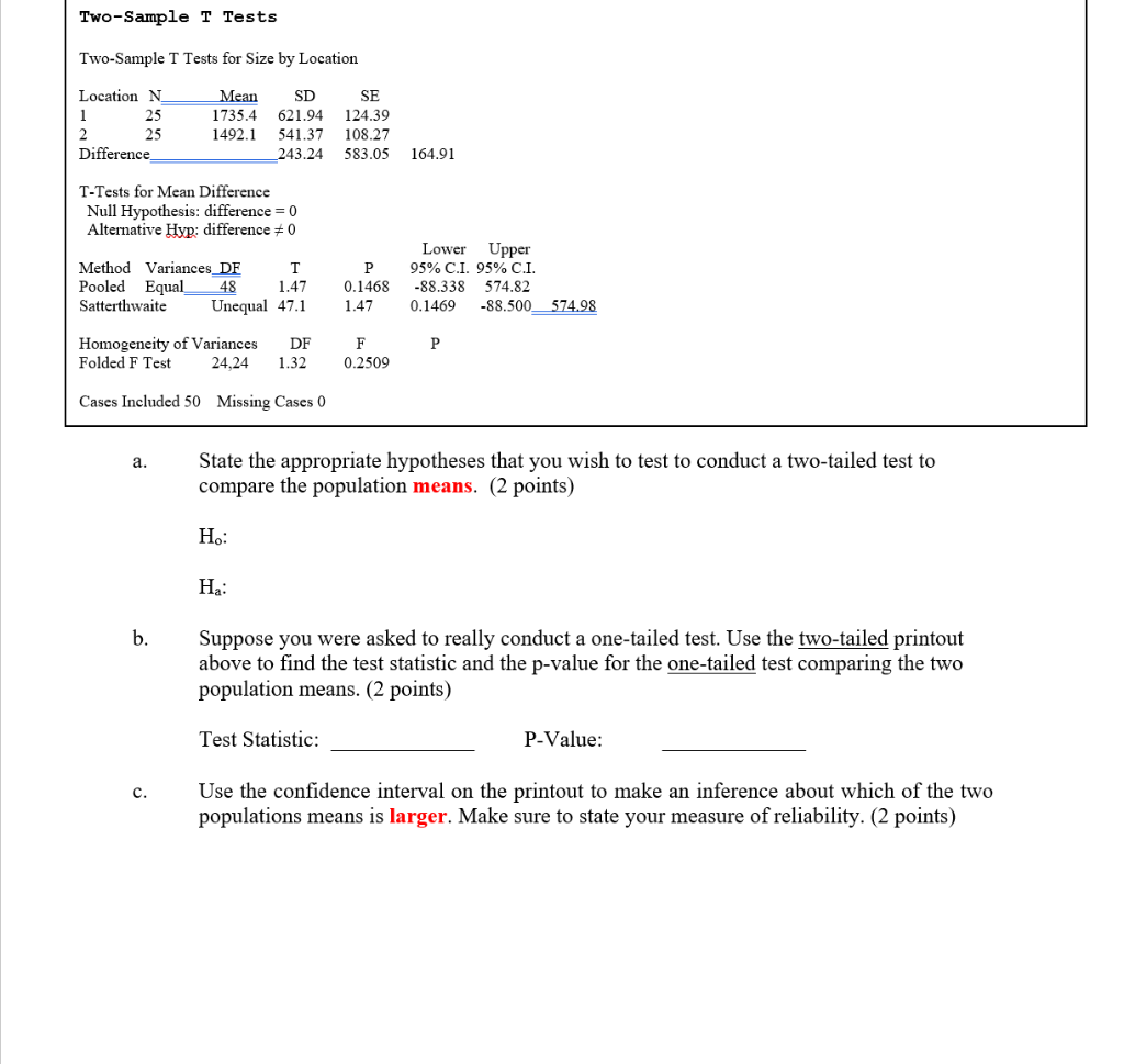 What Are The 2 Types Of Two Sample T Tests