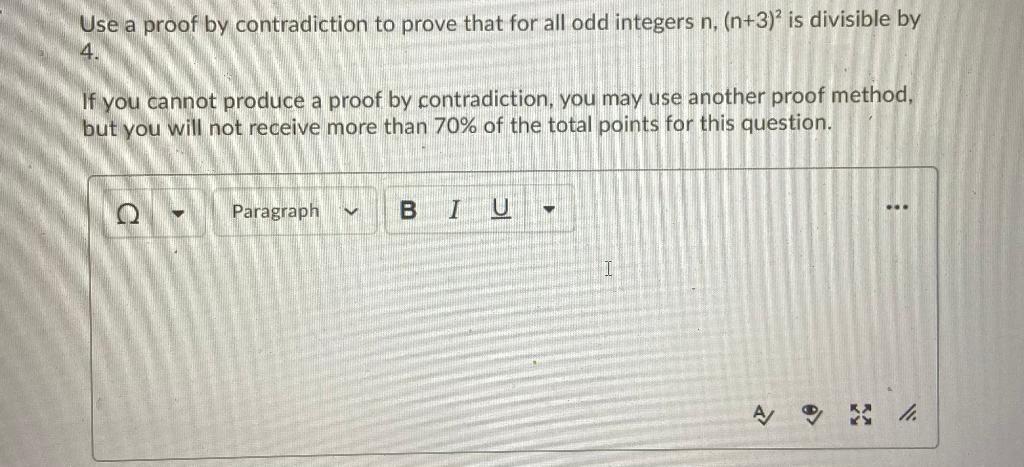 Solved Use a proof by contradiction to prove that for all | Chegg.com