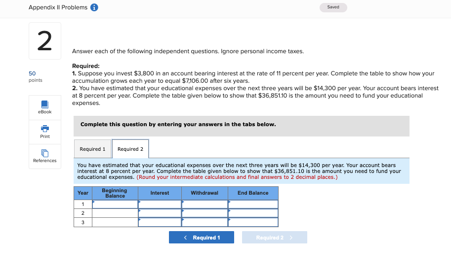 Solved Answer each of the following independent questions. | Chegg.com