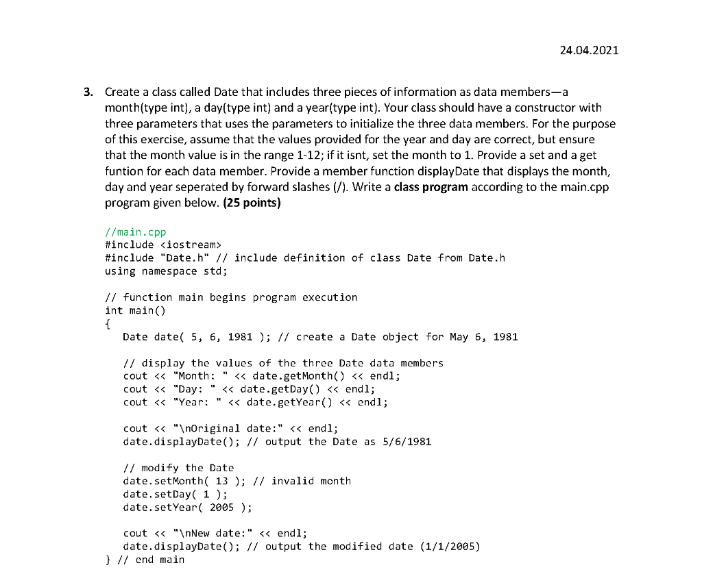 Solved use c++ , please solution only in writing no photos i | Chegg.com