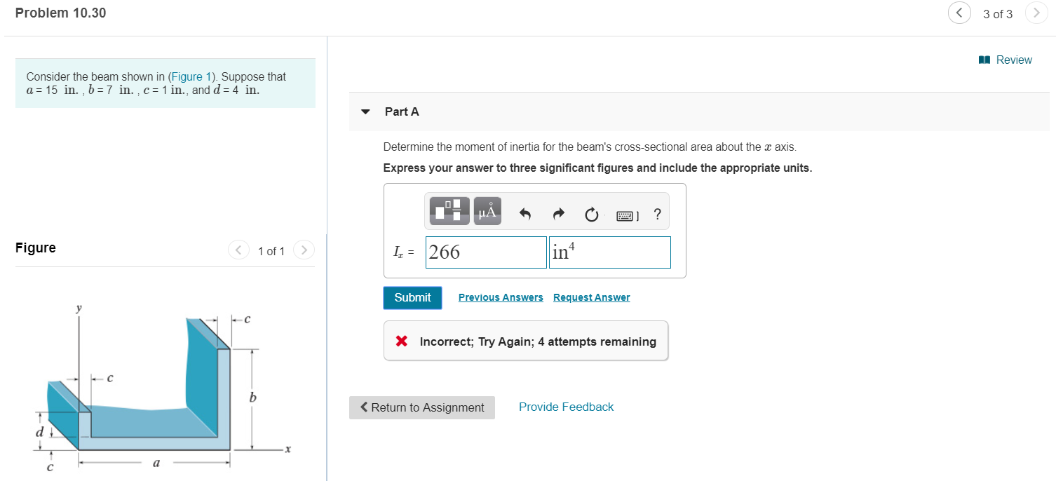 Solved Problem 10.30 A Review Consider the beam | Chegg.com