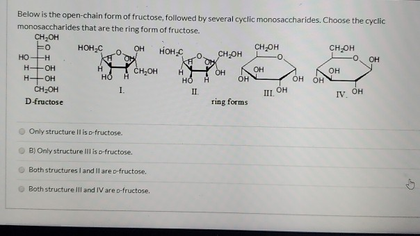 Draw the Fischer projection for the open-chain form of D-fructose. |  Homework.Study.com
