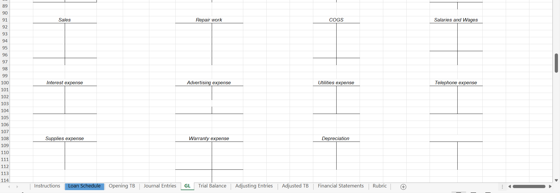 Bookkeeping Module Rubric If any parts of this module | Chegg.com