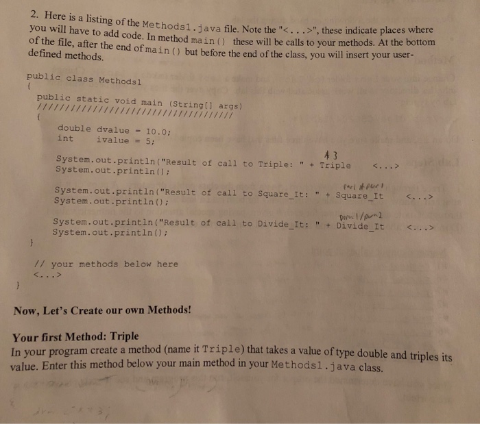 Solved Hello, this is for programming one with the java | Chegg.com
