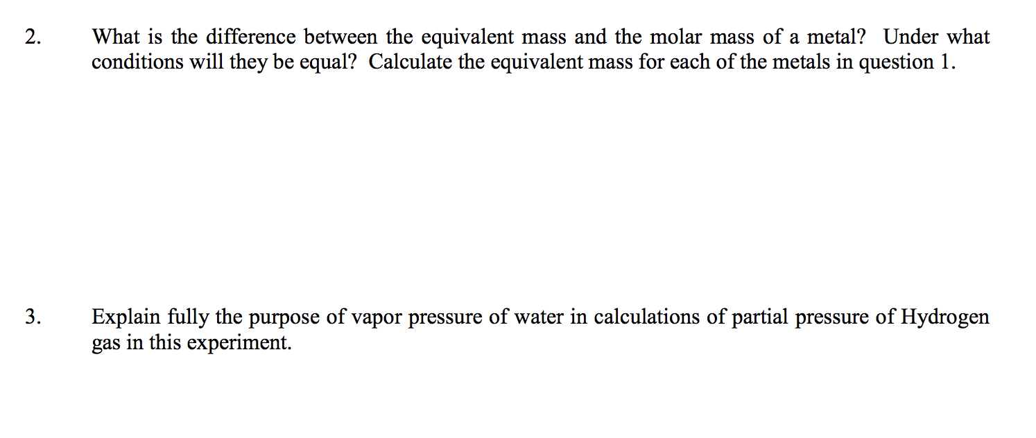 equivalent mass of an element is equal to