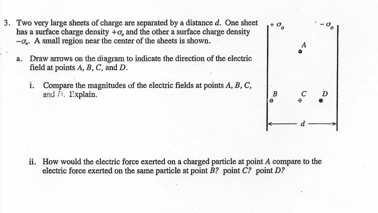 Solved ii. How would the electric force exerted on a charged | Chegg.com
