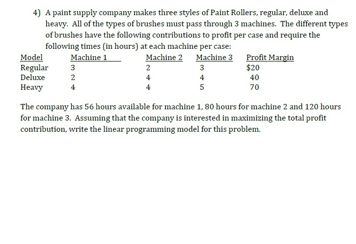 solved-4-a-paint-supply-company-makes-three-styles-of-paint-chegg