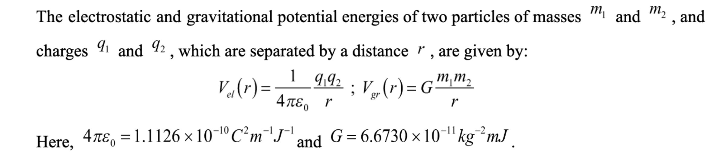 Solved (6 pts) What is the electrostatic potential energy | Chegg.com