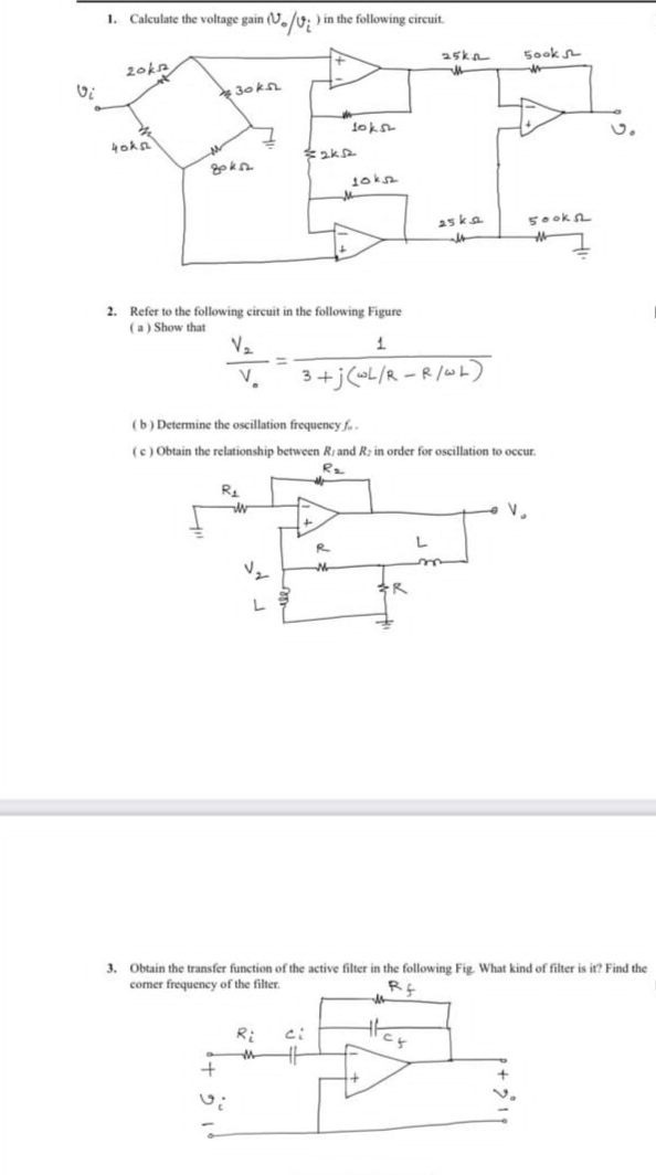 Solved Refer to the following circuit in the following | Chegg.com