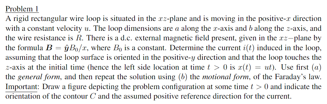 solved-problem-i-a-rigid-rectangular-wire-loop-is-situated-chegg