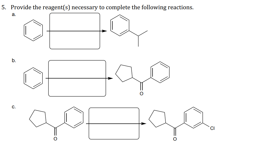 Solved Provide the reagent(s) necessary to complete the | Chegg.com