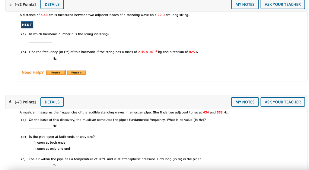 Solved 9. (-/1 Points] DETAILS MY NOTES ASK YOUR TEACHER A | Chegg.com