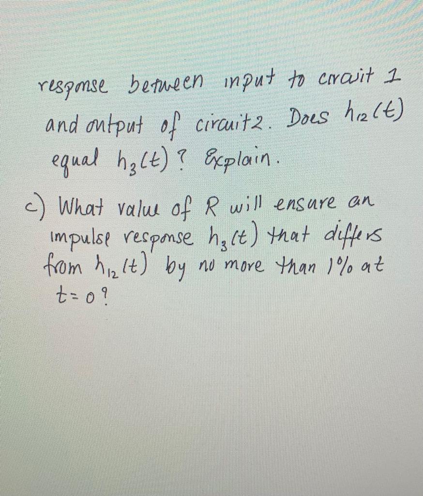 Solved 8) Consider The Three Circuits Circuits Below: 000 + | Chegg.com